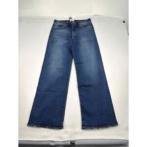 Hudson Rosalie Mezzanine Wide Leg Jeans Blue Medium Wash High Rise Size 30 NEW